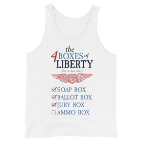 The Four Boxes of Liberty (Unisex Tank Top)