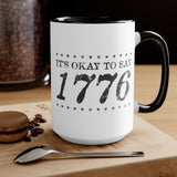 1776 Mug (2 sizes, 3 colors)