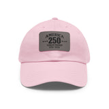 America's 250th Leather Patch Hat — 1776–2026 Patriotic Edition