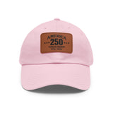 America's 250th Leather Patch Hat — 1776–2026 Patriotic Edition