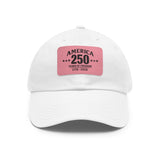 America's 250th Leather Patch Hat — 1776–2026 Patriotic Edition