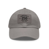 America's 250th Leather Patch Hat — 1776–2026 Patriotic Edition