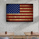 I Pledge Allegiance To The Flag Of USA Sign - PatriotDepot.com