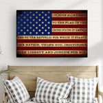 I Pledge Allegiance To The Flag Of USA Sign - PatriotDepot.com