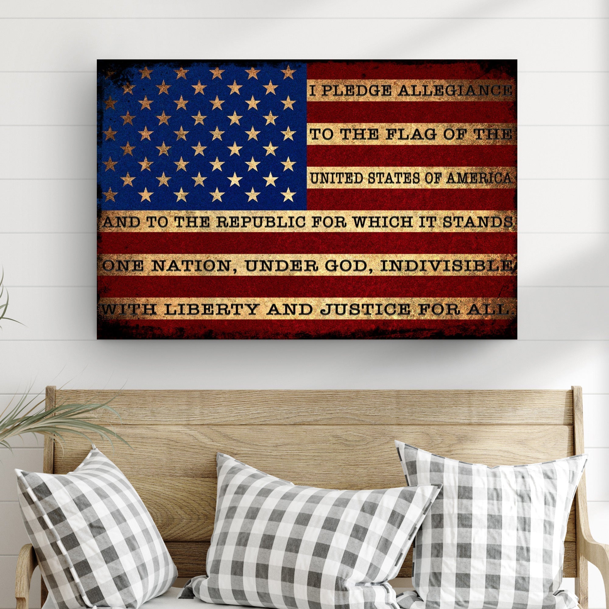 I Pledge Allegiance To The Flag Of USA Sign - PatriotDepot.com