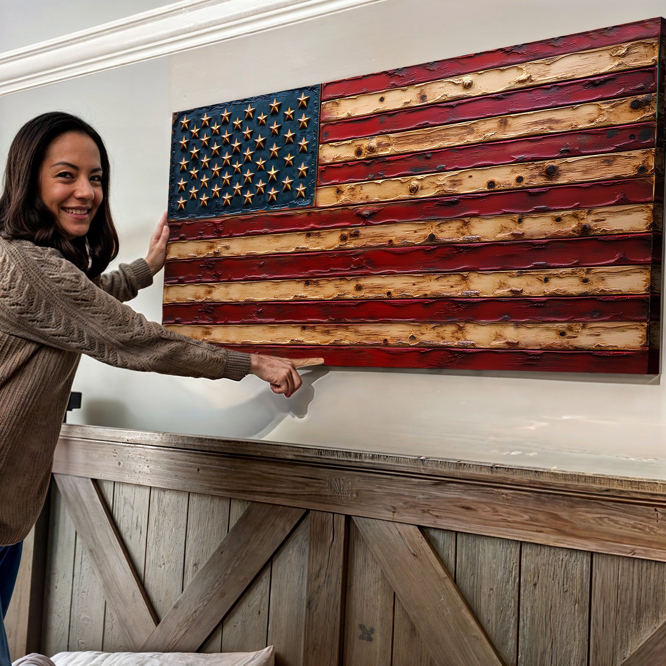 Old Glory American Flag Wall Art - PatriotDepot.com