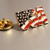 Patriotic USA Enamel Lapel Pin
