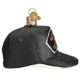 U.S. Veteran Cap Glass Ornament
