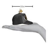 U.S. Veteran Cap Glass Ornament