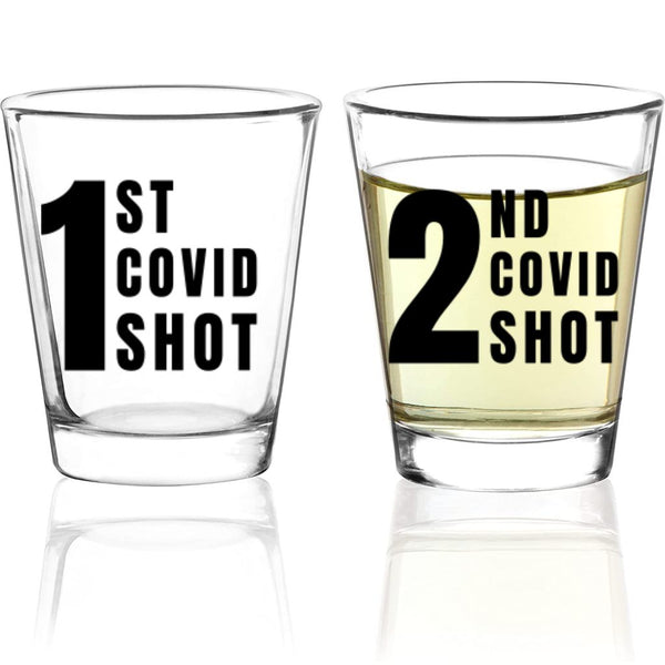 COVID-Shot1 & Shot 2 Glasses (Boxed Set)