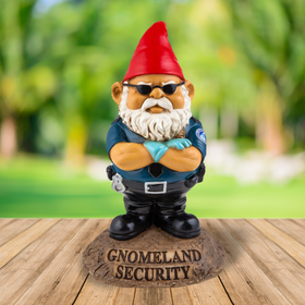 Gnomeland Security Garden Gnome