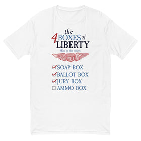 The Four Boxes of Liberty (Fitted T-Shirt)