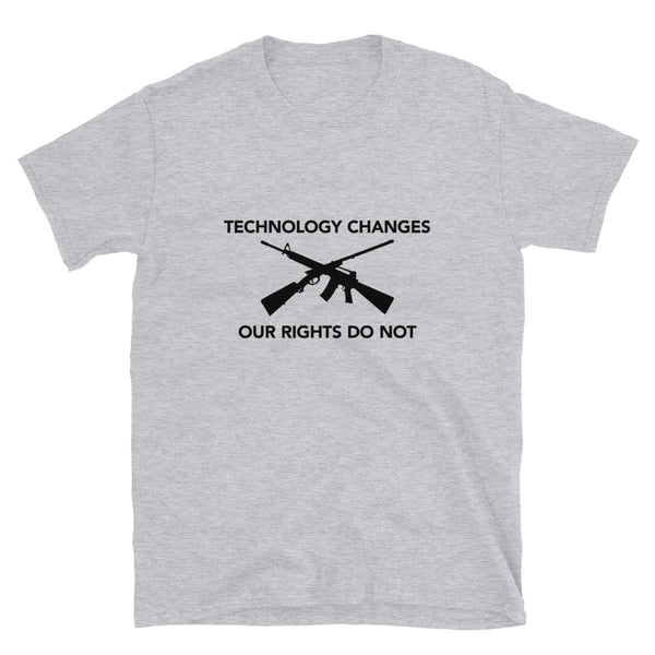 Technology Changes Our Rights Do Not (Fitted T-Shirt)