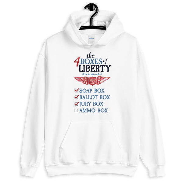 The 4 Boxes of Liberty Unisex Hoodie