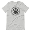 In God We Trust. Guns Are Just Backup (Fitted T-Shirt)