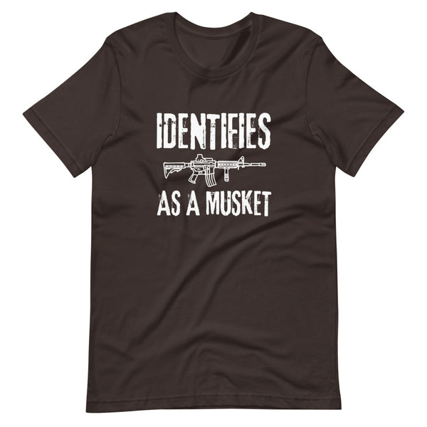 Identifies as a Musket (Fitted T-Shirt)