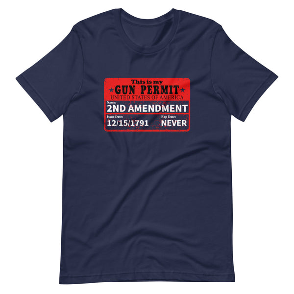 This is My Gun Permit (Fitted T-Shirt)
